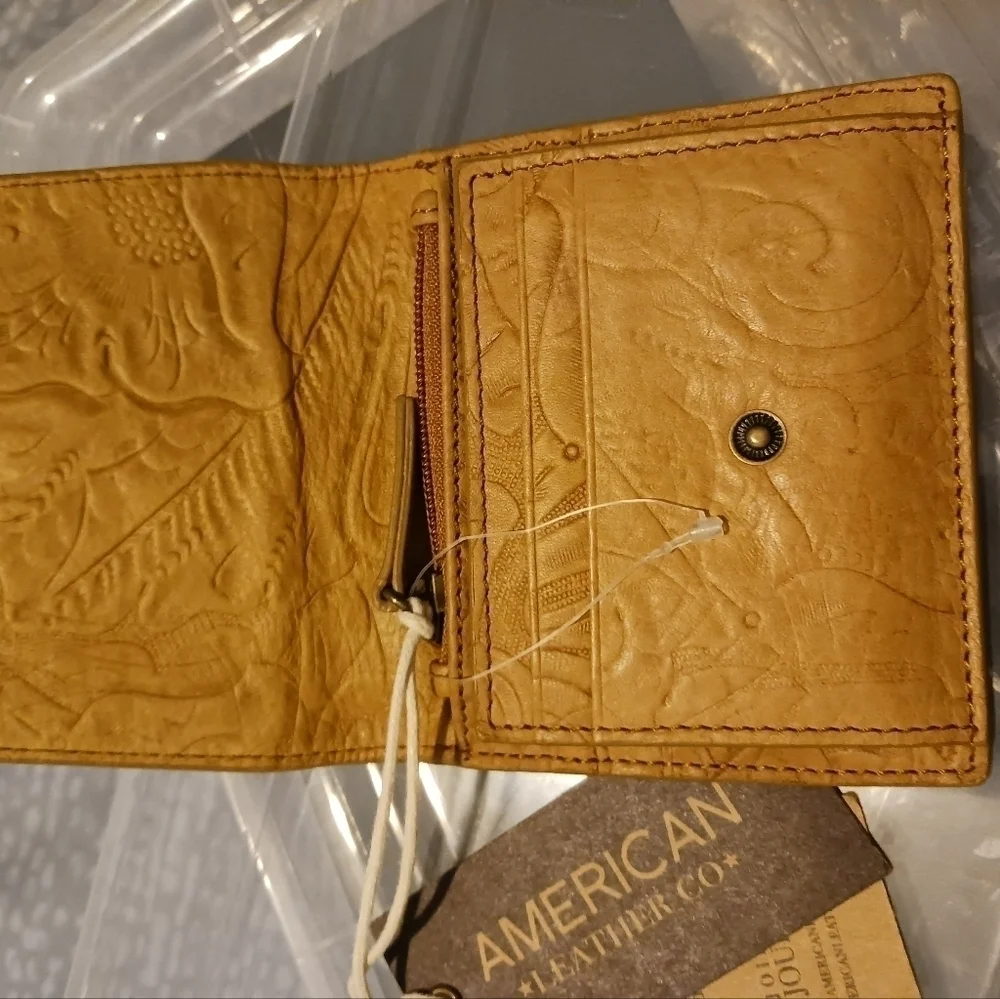 American Leather company trifold wallet
